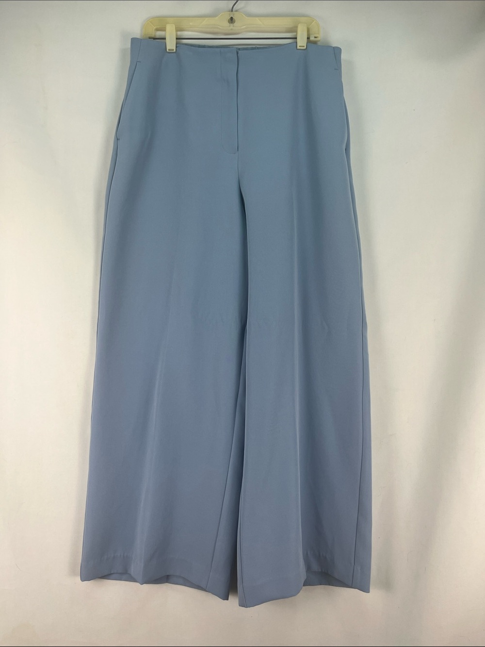 Vince Camuto Slate Blue High Rise Wide Leg Trousers L